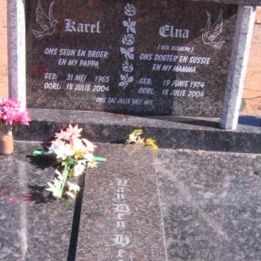 HEEVER Karel, van den 1965-2004 &amp; Elna RUDOLPH 1974-2004