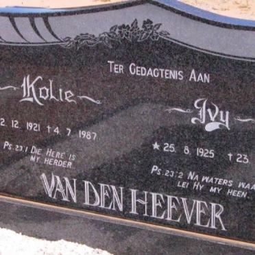 HEEVER Kolie, van den 1921-1987 &amp; Ivy 1925-1982