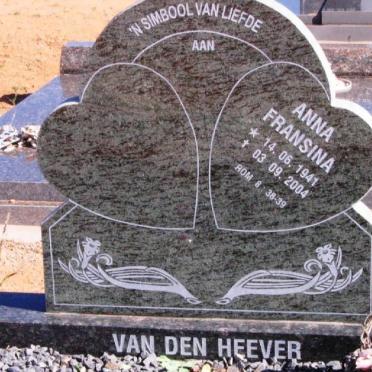 HEEVER Anna Fransina, van den 1941-2004