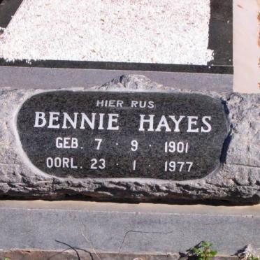 HAYES Bennie 1901-1977 &amp; Kittie 1907-1991