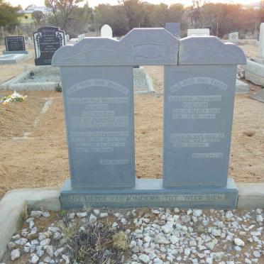 HANEKOM Abraham Johannis 1865-1944 &amp; Margarietha Wilhelmina VAN WYK 1873-1941