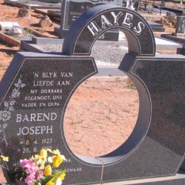 HAYES Barend Joseph 1923-1982