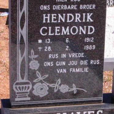 HAYES Hendrik Clemond 1912-1989