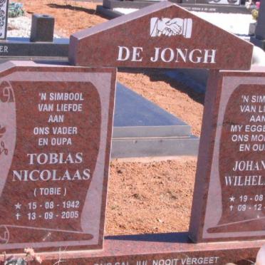 JONGH Tobias Nicolaas, de 1942-2005 &amp; Johanna Wilhelmina 1943-1999