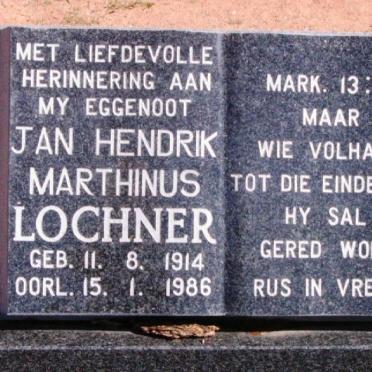 LOCHNER Jan Hendrik Marthinus 1914-1986