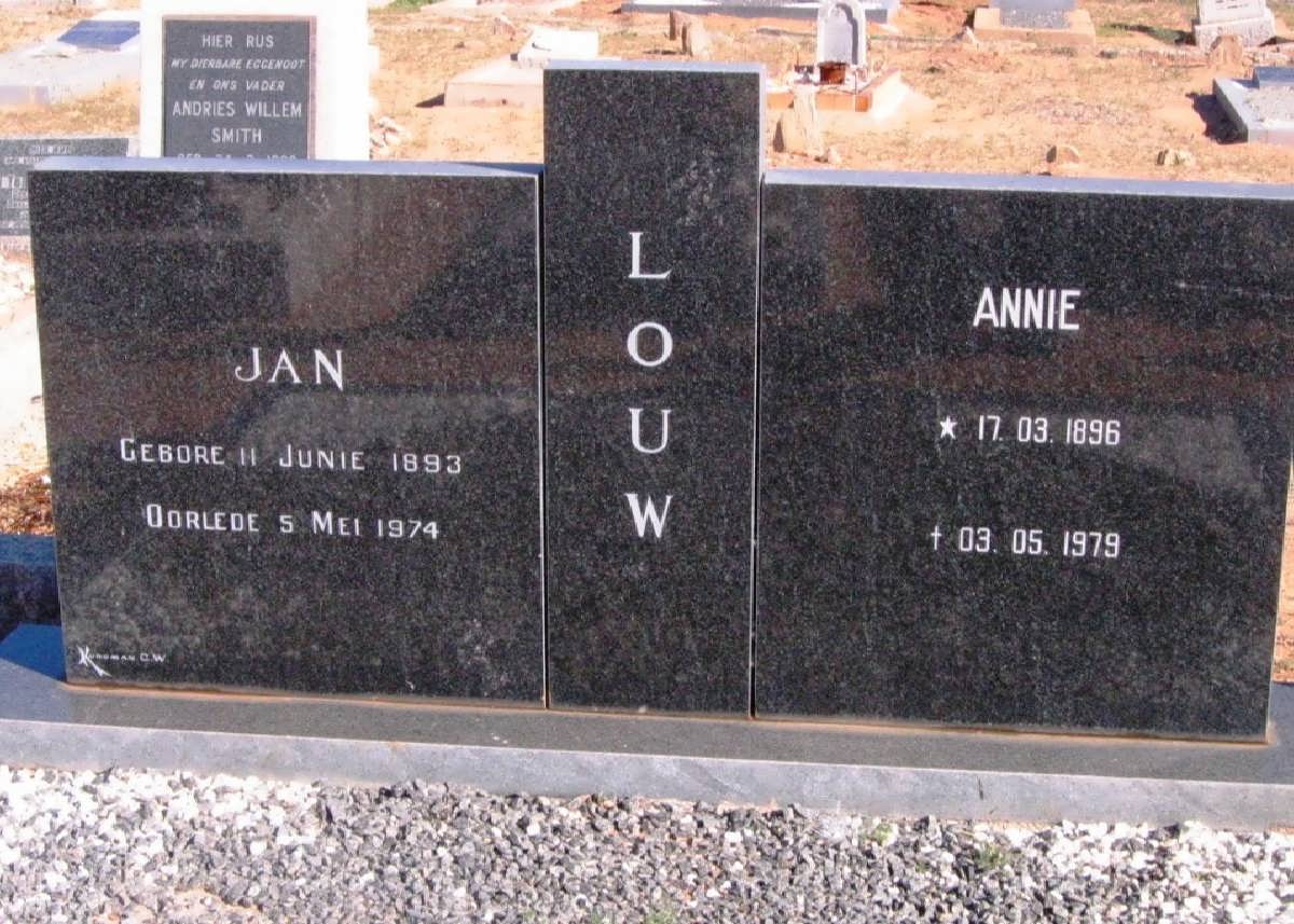 LOUW Jan 1893-1974 & Annie 1896-1979