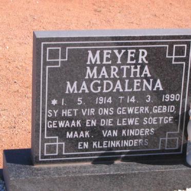 MEYER Martha Magdalena 1914-1990
