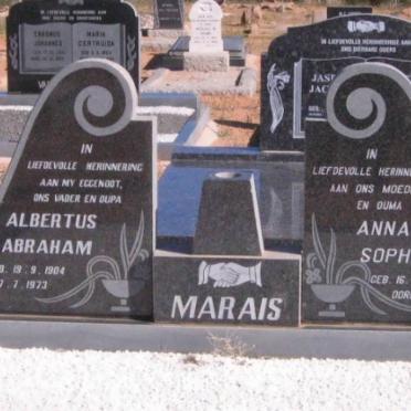 MARAIS Albertus Abraham 1904-1973 &amp; Anna Sophia 1908-1988