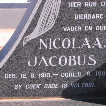 MAASS Nicolaas Jacobus 1910-1986