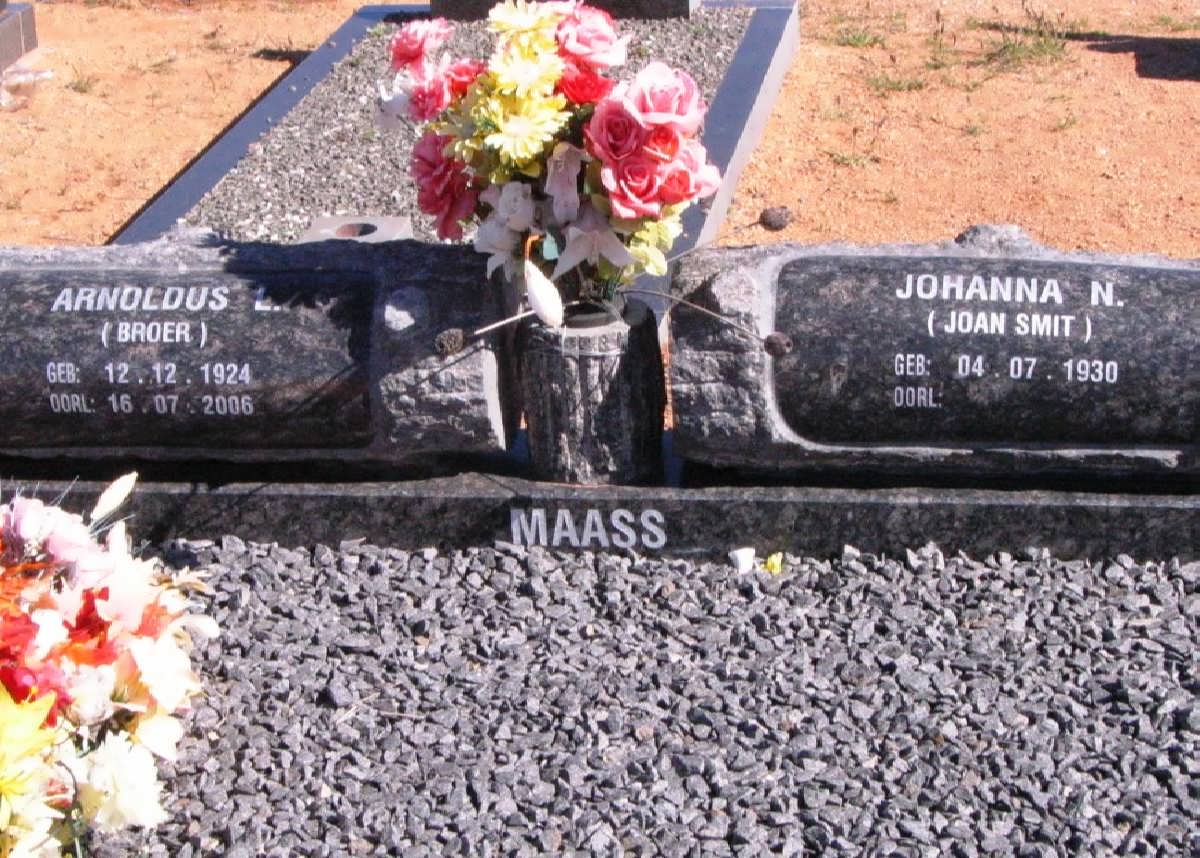 MAASS Arnoldus L. 1924-2006 & Johanna N. SMIT 1930-
