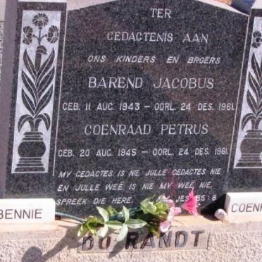 RANDT Barend Jacobus, du 1943-1961 :: DU RANDT Coenraad Petrus 1945-1961