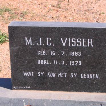 VISSER M.J.C. 1893-1979