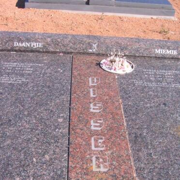 VISSER Daniel Johannes Gerhardus 1909-1998 &amp; Maria Christina VAN ZYL 