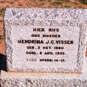 VISSER Hendrina J.C.1880-1955