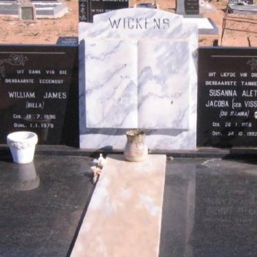 WICKENS William James 1896-1978 &amp; Susanna Aletta Jacoba VISSER 1908-1992