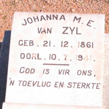 ZYL Johanna M.E., van 1861-1941