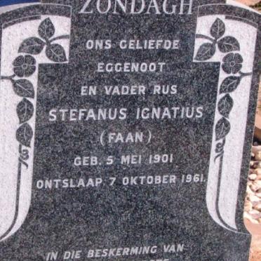 ZONDAGH Stefanus Ignatius 1901-1961