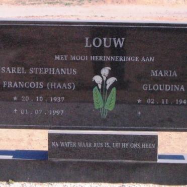 LOUW Sarel Stephanus Francois 1937-1997 &amp; Maria Gloudina 1949-