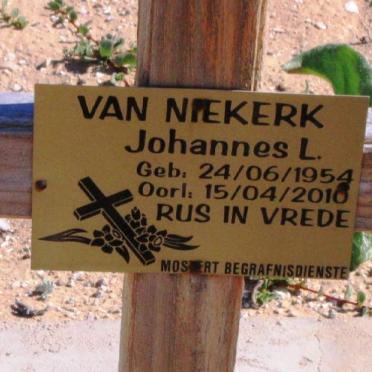 NIEKERK Johannes L., van 1954-2010