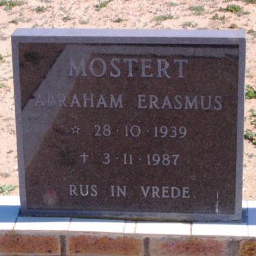 MOSTERT Abraham Erasmus 1939-1987