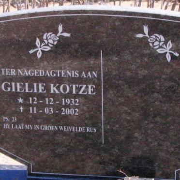 KOTZE Gielie 1932-2002
