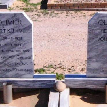 OLIVIER Gert K.J. 1925-1994 &amp; Helena Johanna