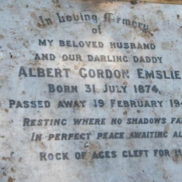 EMSLIE Albert Gordon 1874-1949
