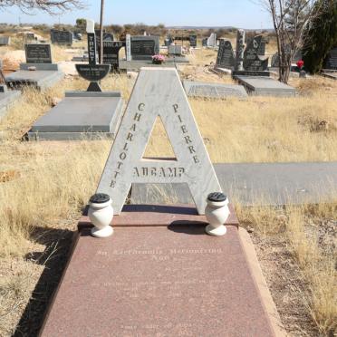 AUCAMP Pierre Etienne 1942&amp; Charlotte nee PEARSON 1945-2000