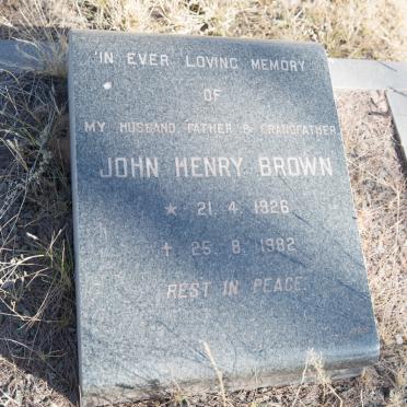 BROWN John Henry 1926-1982