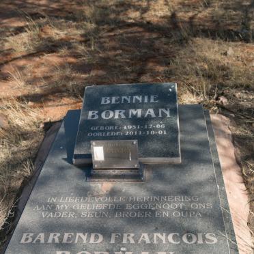 BORMAN Barend Francois 1951-2011