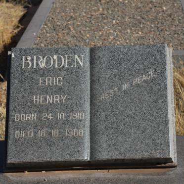 BRODEN Eric Henry 1910-1988