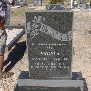 BERG Engela, van der 1913-1996