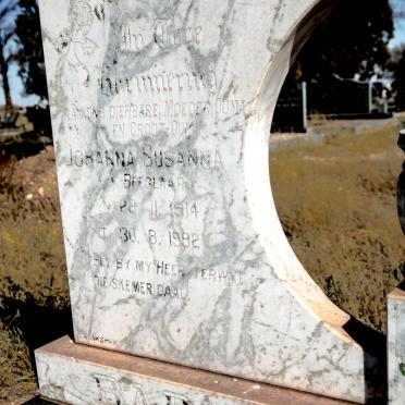 BARNARD Johanna Susanna nee BEESLAAR 1914-1992
