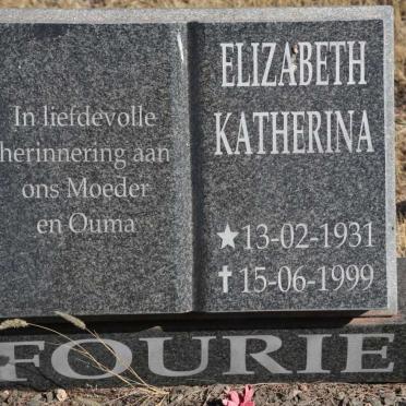 FOURIE Elizabeth Katherina 1931-1999