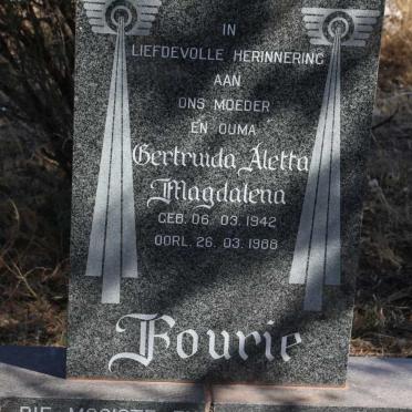 FOURIE Getruida Aletta Magdalena nee FOURIE 1942-1988