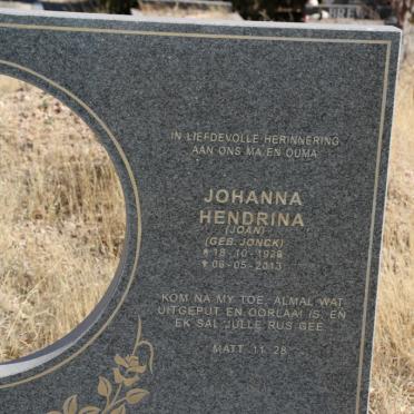 GOUS Johanna Hendrina nee JONCK 1926-2013