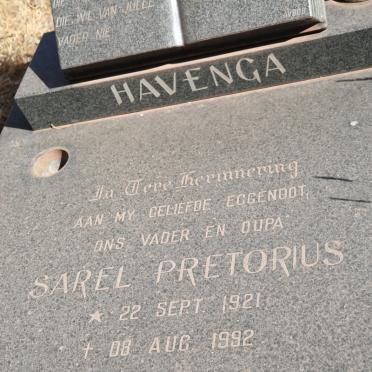HAVENGA Sarel Pretorius 1921-1992 &amp; Mary Elizabeth BEGRIE 1924-2001
