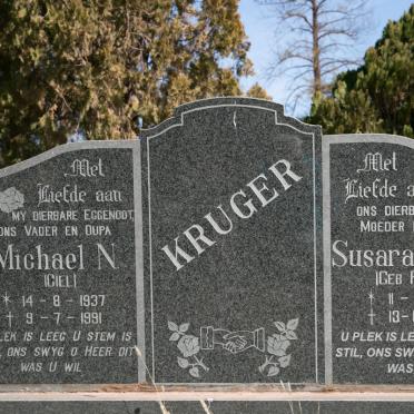 KRUGER Michael N. 1937-1991 &amp; Susara M.A.E. FOURIE 1943-2004