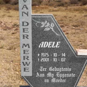 MERWE Adele, van der 1975-2001