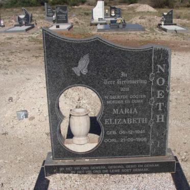 NOETH Maria Elizabeth 1941-1996