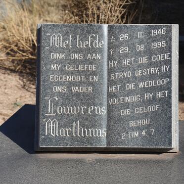 OOSTHUIZEN Louwrens Marthinus 1946-1995 &amp; Anna K.J. 1952-