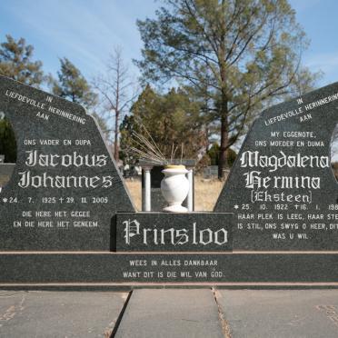 PRINSLOO Jacobus Johannes 1925-2005 &amp; Magdalena Hermina EKSTEEN 1922-1987