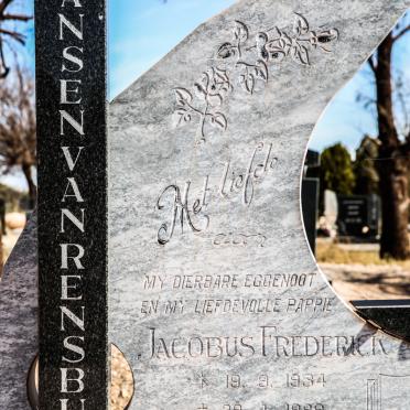 RENSBURG Jacobus Frederick, Jansen van 1934-1989