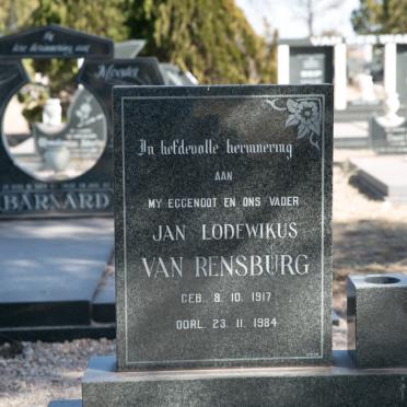 RENSBURG Jan Lodewikus, van 1917-1984