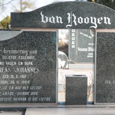 ROOYEN Andreas Johannes, van 1912-1984 &amp; Kitty BAKKER 1913-1986