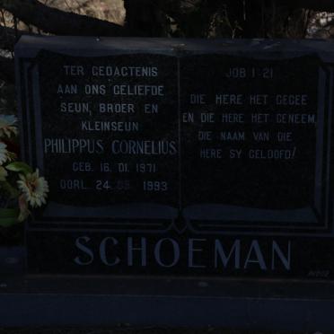SCHOEMAN Philippus Cornelius 1971-1993
