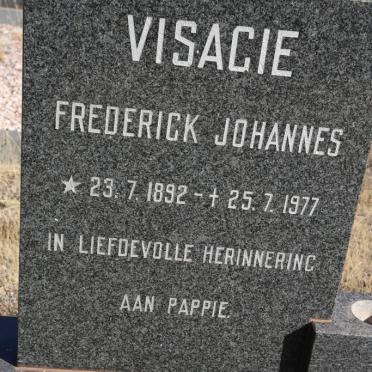 VISAGIE Frederick Johannes 1892-1977