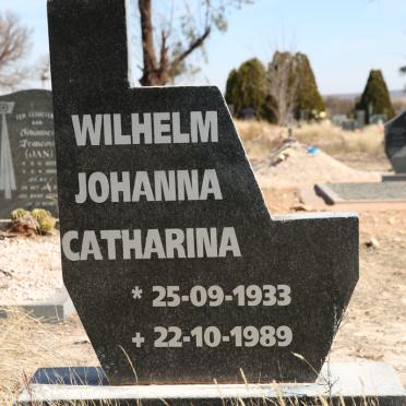 WILHELM Johanna Catharina 1933-1989