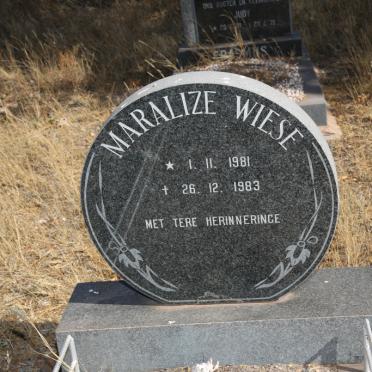 WIESE Maralize 1981-1983