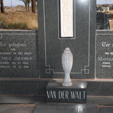WALT Petrus Jacobus, van der 1945-1993 &amp; Martha Catharina 1950-2006
